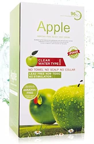 Apple Ammonia-Free Black Hair Cream 1000ML Fast-Coloring, Gentle Hair Dye Solution
