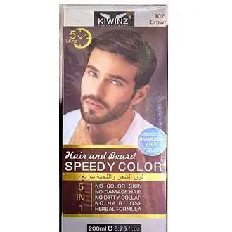 Kiwinz Hair Color Shampoo | 200ml Argan Oil Extract | For Men & Women | 5 In 1
