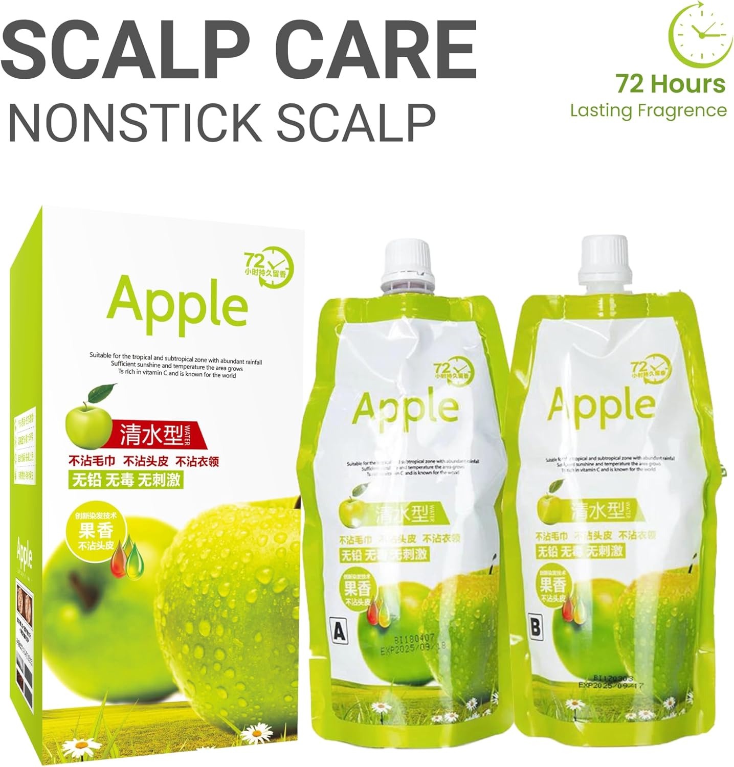 Apple Ammonia Free Hair Color 72 500ML