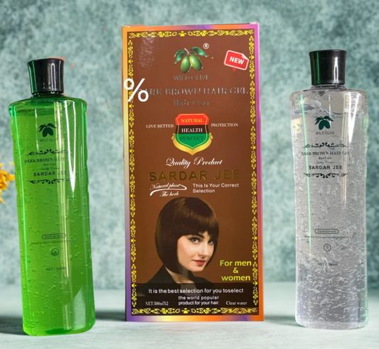 Sardar Jee Hair Color Easy dyeing Coloring Gel 2 Bottles Combined 1000 ML